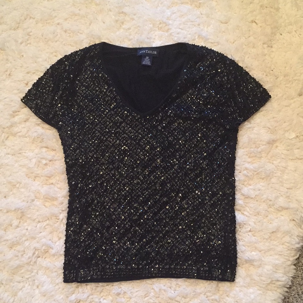 Ann Taylor Sequin Top✨